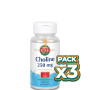 Pack 3x CHOLINE 100 COMPRIMIDOS KAL