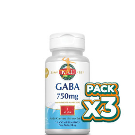 Pack 3x SMALL GABA 30 COMPRIMIDOS KAL