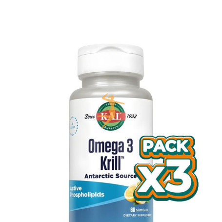 Pack 3x OMEGA 3 KRILL 60 PERLAS KAL