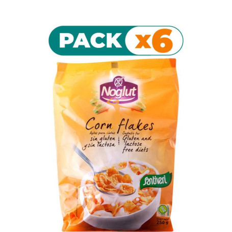 Pack 6x NOGLUT CORN FLAKES 250Gr. SANTIVERI