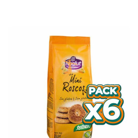 Pack 6x NOGLUT MINI ROSCOS 180Gr. SANTIVERI