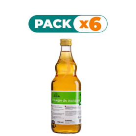 Pack 6x VINAGRE DE MANZANA 750Ml. SANTIVERI