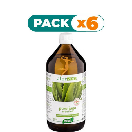 Pack 6x ALOE VERA JUGO 1Lt. SANTIVERI