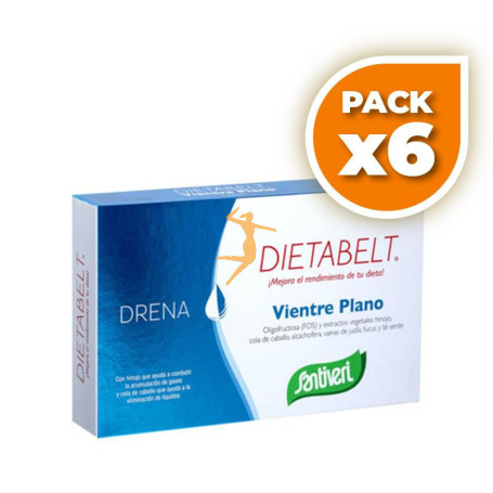Pack 6x DB-DRENA VIENTRE PLANO 60 CÁPSULAS SANTIVERI