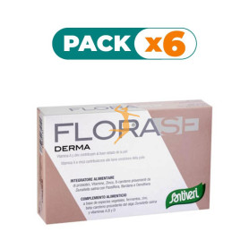 Pack 6x FLORASE DERMA CÁPSULAS 16Gr. SANTIVERI