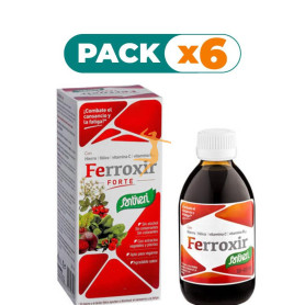 Pack 6x JARABE FERROXIR FORTE 240Ml. SANTIVERI