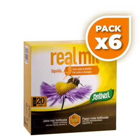 Pack 6x REALMIL LIQUIDA 20 VIALES SANTIVERI