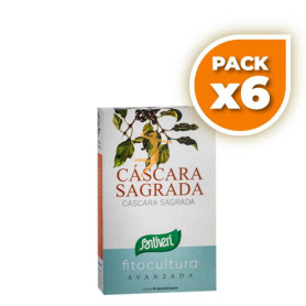 Pack 6x PLANTAS CÁPSULAS CÁSCARA SAGRADA 12Gr. SANTIVERI