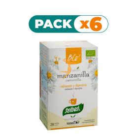 Pack 6x MANZANILLA BIO 20 FILTROS SANTIVERI