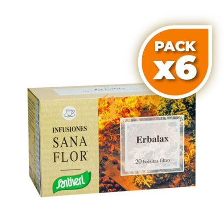 Pack 6x ERBALAX 20 FILTROS SANTIVERI