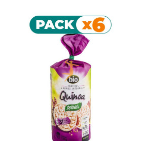 Pack 6x TORTITAS ARROZ Y QUINOA BIO 100Gr. SANTIVERI