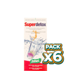 Pack 6x JARABE SUPERDETOX 240Ml. SANTIVERI