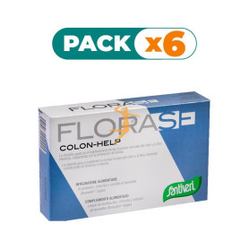 Pack 6x FLORASE COLON-HELP 40 CÁPSULAS SANTIVERI