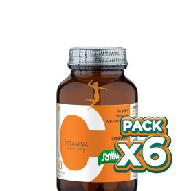 Pack 6x VITAMINA COMPLEX C 1.000Mg. 50 COMPRIMIDOS SANTIVERI