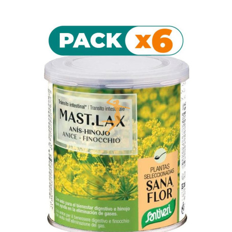 Pack 6x SANAFLOR MAST-LAX GASES 65Gr. SANTIVERI