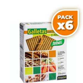 Pack 6x GALLETAS DE ZANAHORIA Y ALMENDRAS 240Gr. SANTIVERI