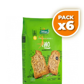 Pack 6x PAN GRILLE LINO BIO 240Gr. SANTIVERI