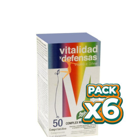 Pack 6x VITAMINAS COMPLEX MILTIVITAMIN 50 COMPRIMIDOS SANTIVERI