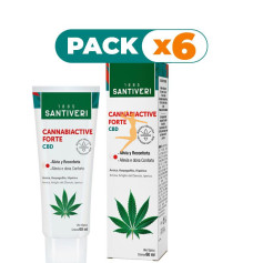 Pack 6x CREMA CANNABIACTIVE FORTE 60Ml SANTIVERI