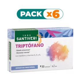 Pack 6x TRIPTOFANO 30 CAPSULAS SANTIVERI
