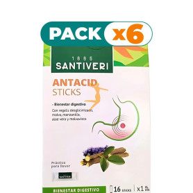 Pack 6x ANTACID 16 STICKS SANTIVERI