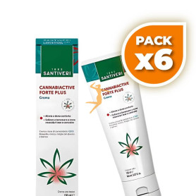 Pack 6x CANNABIACTIVE FORTE PLUS CREMA 150ML SANTIVERI