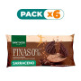 Pack 6x GALLETA FINA 0% SARRACENO CHOCOLATE NEGRO 90G SANTIVERI