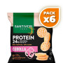 Pack 6x MINI TORTITAS 24% PROTEÍNA CON CEBOLLA 50G SANTIVERI
