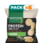 Pack 6x MINI TORTITAS 24% PROTEÍNA CON ROMERO 50G SANTIVERI