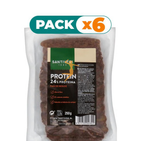 Pack 6x PAN DE MOLDE PROTEICO 250G SANTIVERI