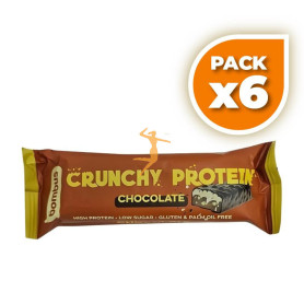 Pack 6x BOMBUS CRUNCHY PROTEIN CHOCO 50G SANTIVERI