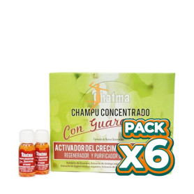 Pack 6x CHAMPÚ ACTIVADOR CRECIMIENTO CON GUARANÁ 30Ml. RHATMA