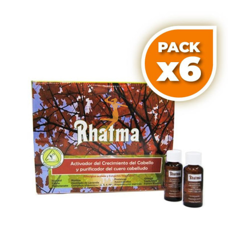 Pack 6x ACTIVADOR CRECIMIENTO DEL CABELLO 30 ML RHATMA