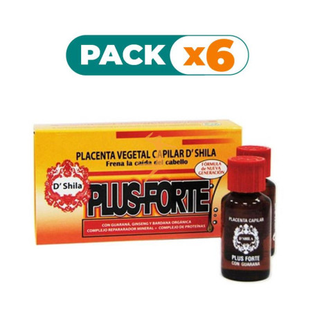Pack 6x PLACENTA PLUS FORTE 4x25Ml. SHILA