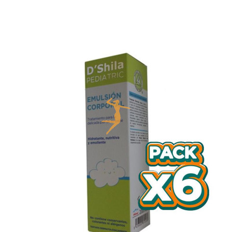 Pack 6x EMULSIÓN CORPORAL PEDIATRIC 200Ml. SHILA