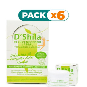 Pack 6x TRATAMIENTO REJUVENECEDOR LABIAL HIERBABUENA 15 ML SHILA