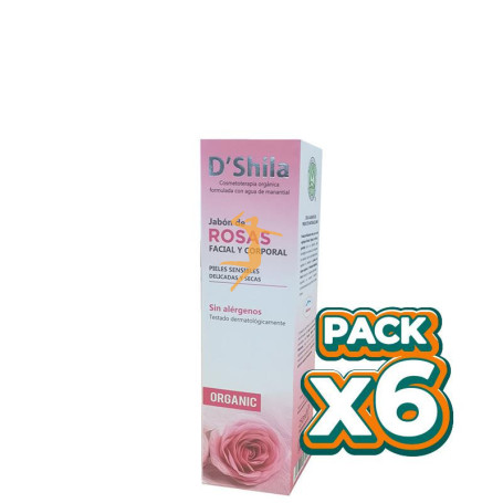 Pack 6x JABÓN DE ROSAS 250Ml. SHILA
