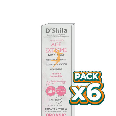 Pack 6x AGE EXTREME MAXIMUM SPF50+ 50Ml. SHILA