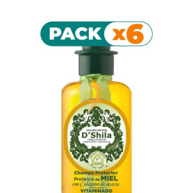 Pack 6x CHAMPÚ PROTEICO DE MIEL 300Ml. SHILA