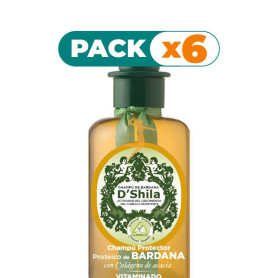Pack 6x CHAMPÚ PROTEICO DE BARDANA 300Ml. SHILA