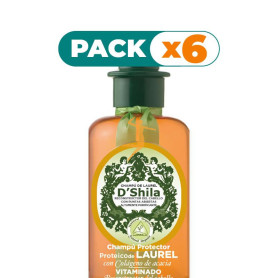 Pack 6x CHAMPÚ PROTEICO DE LAUREL 300Ml. SHILA