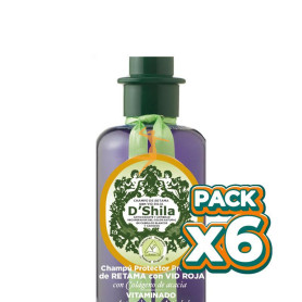 Pack 6x CHAMPÚ PROTEICO DE RETAMA CON VID ROJA 300Ml. SHILA
