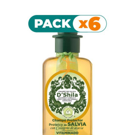 Pack 6x CHAMPÚ PROTEICO DE SALVIA 300Ml. SHILA