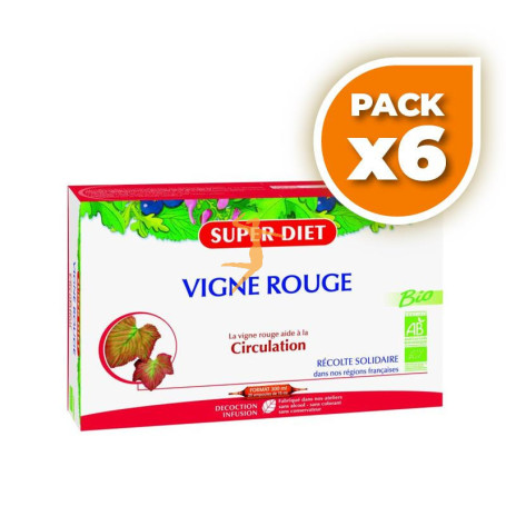 Pack 6x VID ROJA BIO 20 AMPOLLAS SUPER DIET