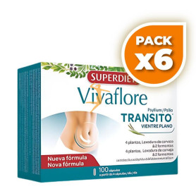 Pack 6x VIVAFLORE TRANSITO 100 CAPSULAS SUPERDIET
