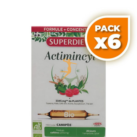Pack 6x ACTIMINCYL BIO FORMULA + CONCENTRADA 20 AMPOLLAS SUPERDIET