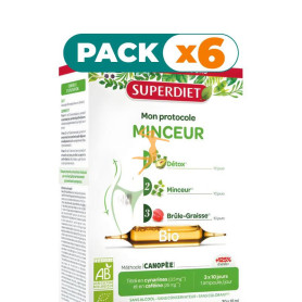 Pack 6x PROTOCOLO DE ADELGAZAMIENTO BIO 3 FASES 30 X 10Ml SUPERDIET