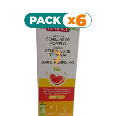 Pack 6x SEMILLAS DE POMELO BIO 100 Ml SUPERDIET