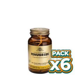 Pack 6x FENOGRECO 100 CÁPSULAS VEGETALES SOLGAR