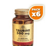 Pack 6x TAURINA 50 CÁPSULAS VEGETALES SOLGAR